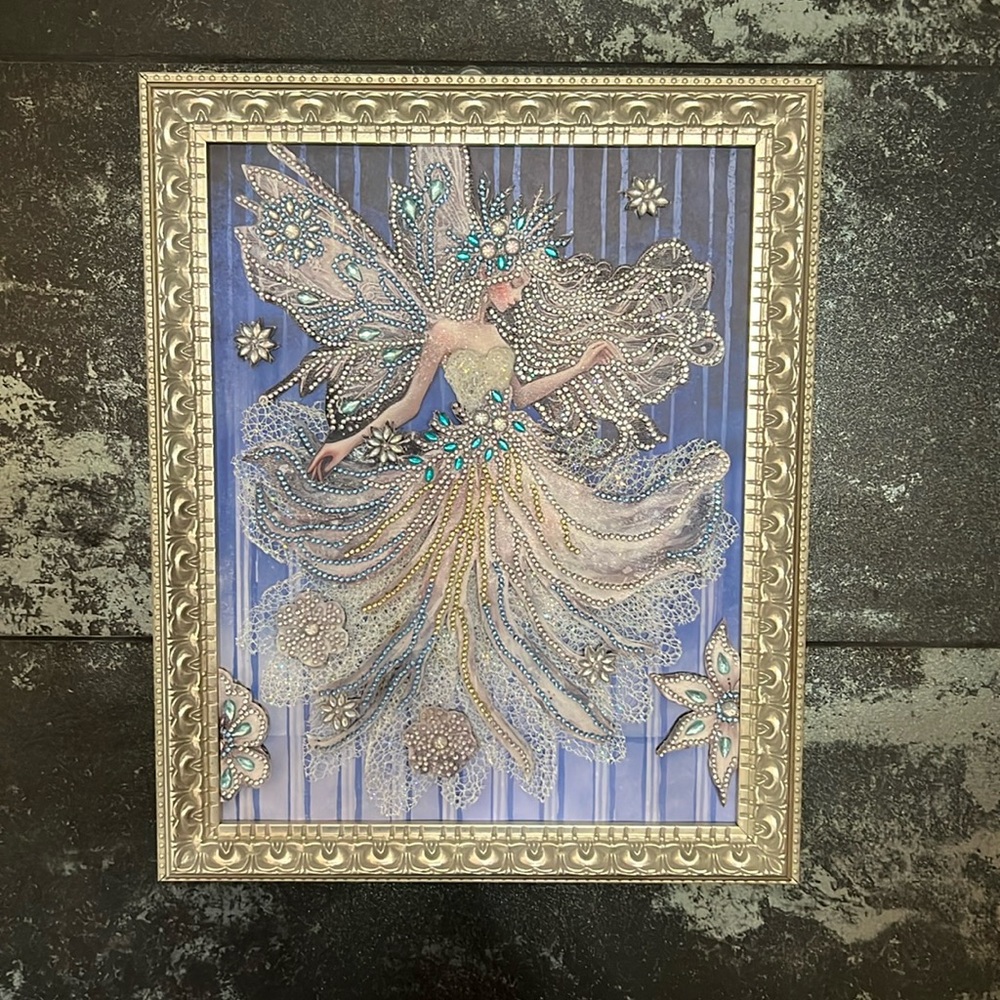 Custom Framed Art-Diamond Painting-3-D Fairy